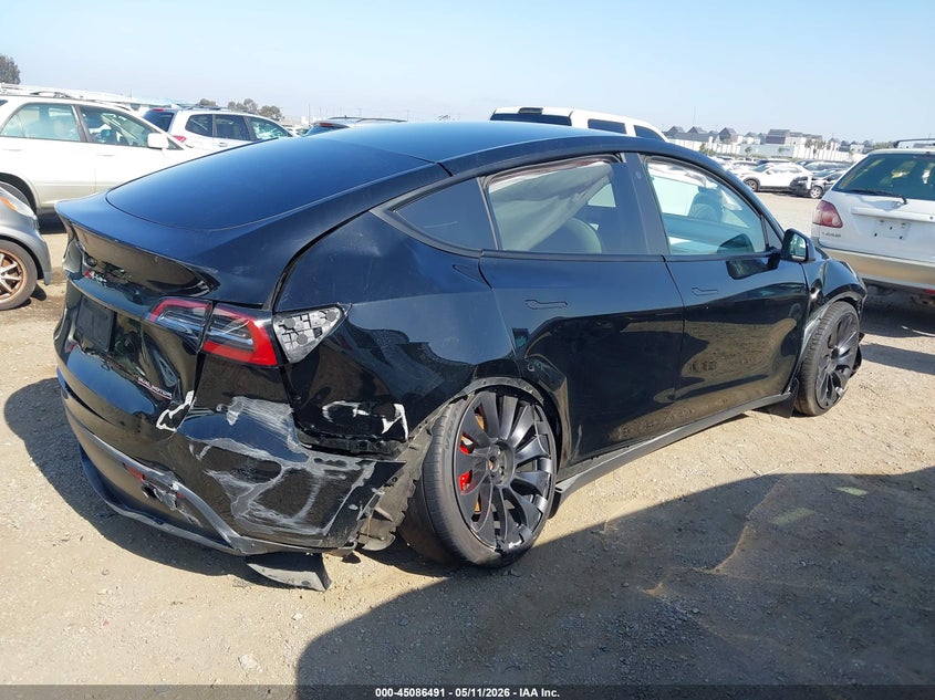 Vin: 7saygdef4pf624014, lot: 45584054, tesla model y performance dual motor all-wheel drive 20234