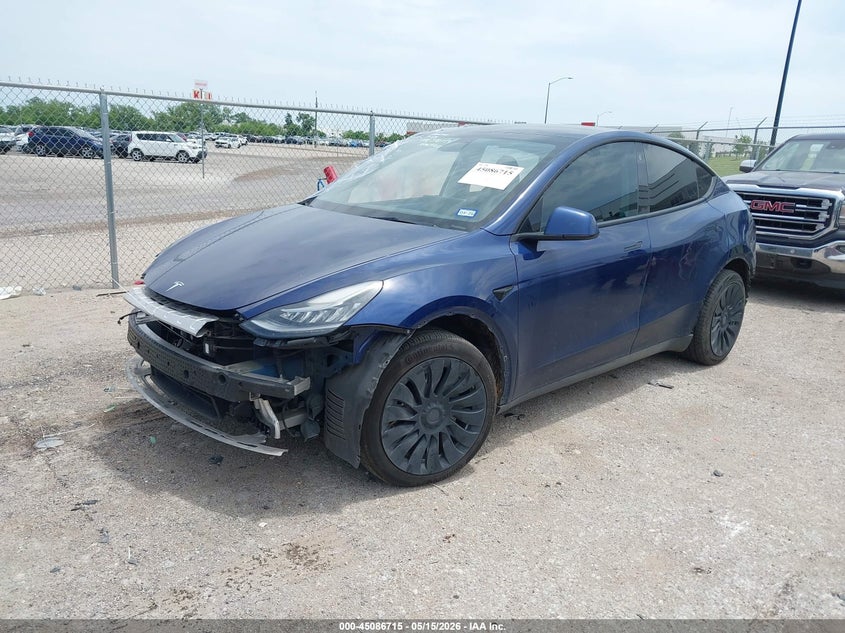 Vin: 7saygdee5nf370754, lot: 45584278, tesla model y long range dual motor all-wheel drive 20222