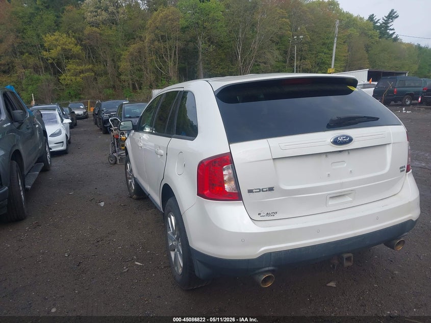 Vin: 2fmdk4jc2eba08307, lot: 45584385, ford edge sel 20143