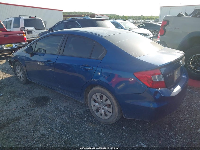 2012 HONDA CIVIC auction photo 3
