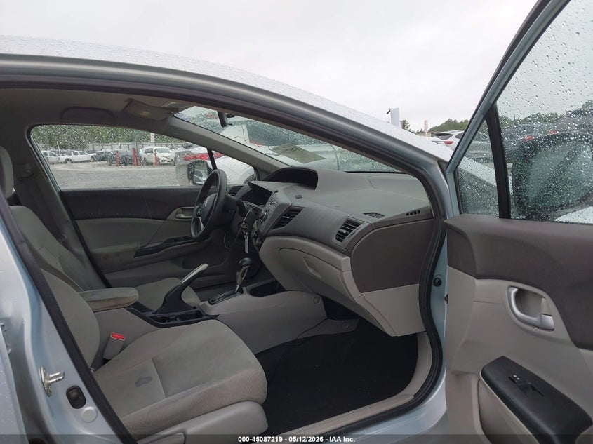 2012 HONDA CIVIC SEDAN 1.8L I-4 VVT, 140HP