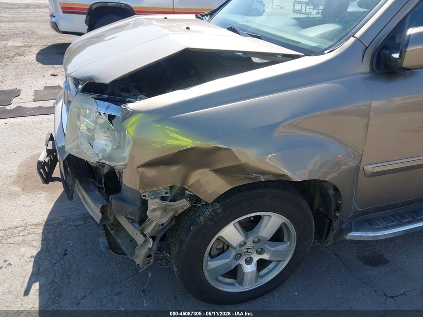 2010 Honda Pilot 3.5 Ex-L gold Lot 111045087305 Vin 5FNYF3H56AB019528
