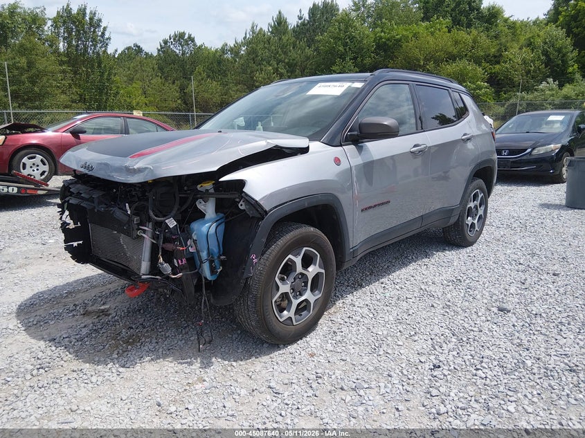 Vin: 3c4njddb8nt110777, lot: 45585203, jeep compass trailhawk 4x4 20222