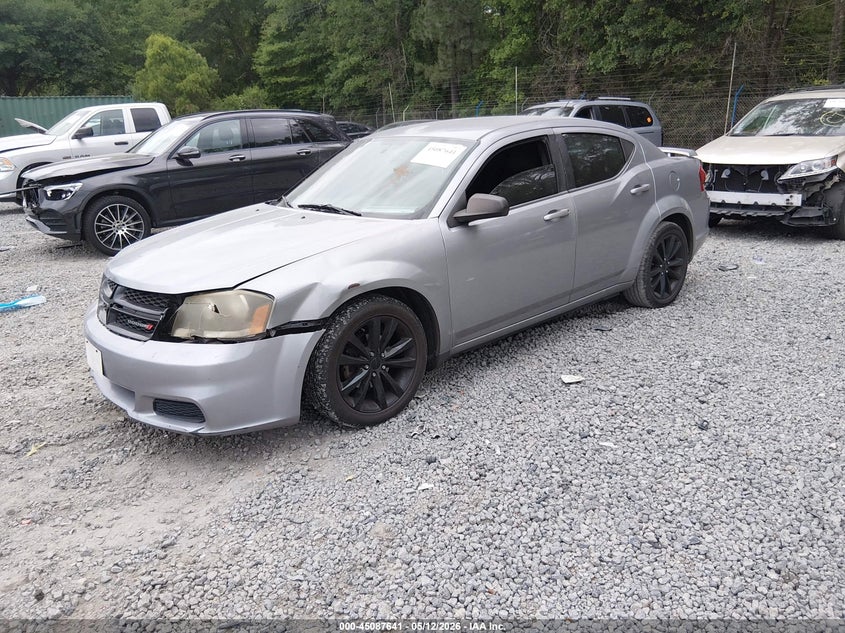 Vin: 1c3cdzab5en189930, lot: 45585204, dodge avenger se 20142