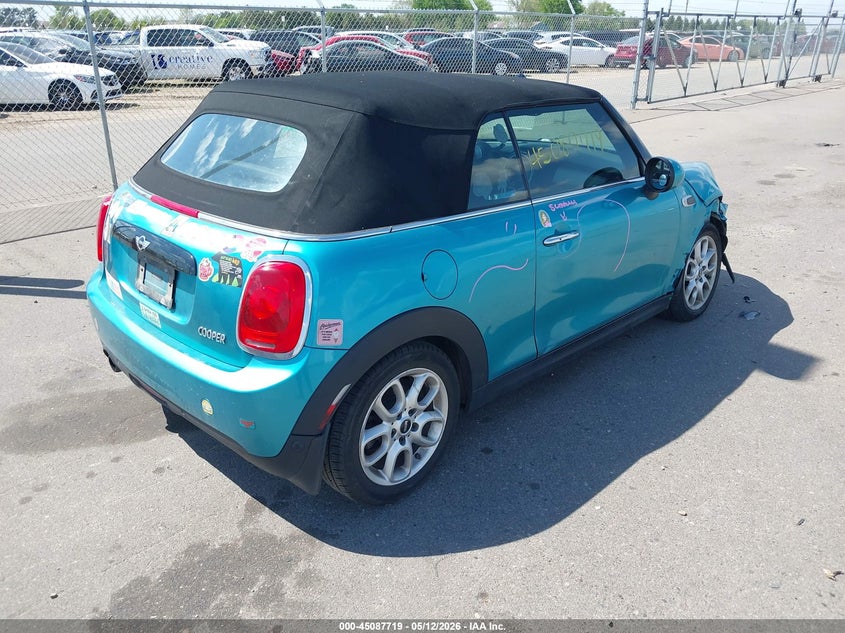 Vin: wmwwg5c35h3c99309, lot: 45585282, mini convertible cooper 20174
