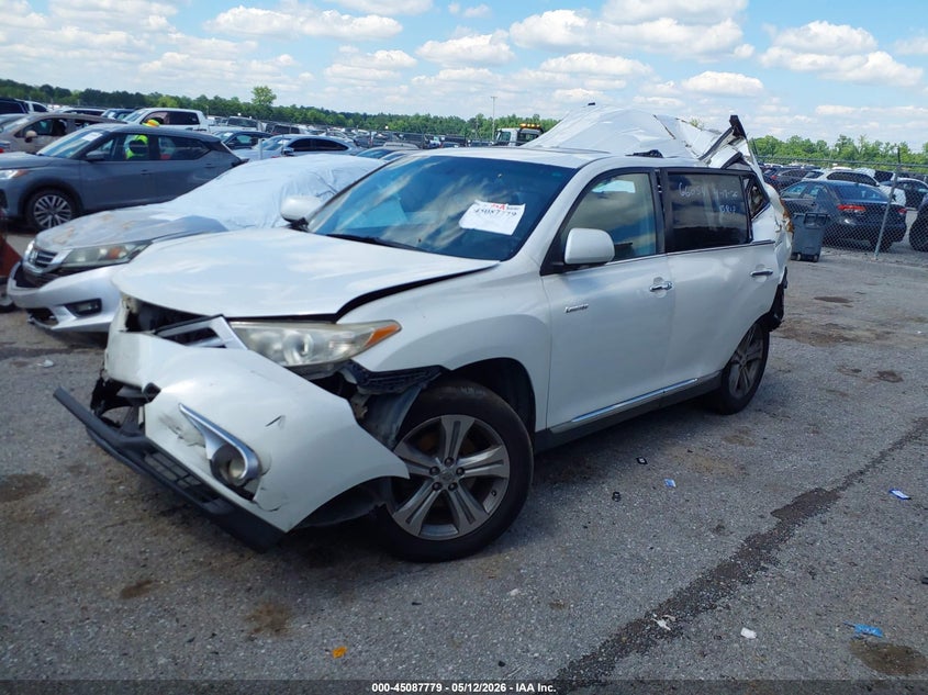 Vin: 5tdyk3eh9cs061409, lot: 45585342, toyota highlander limited v6 20122