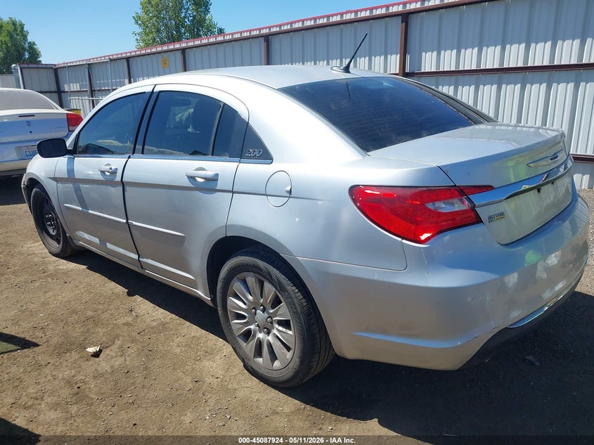 2012 Chrysler 200 3.6 Lx Silver Lot 111045087924 Vin 1C3CCBAG7CN246258