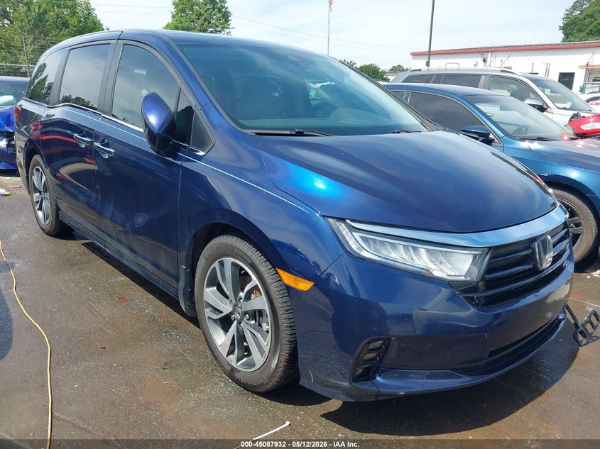Vin: 5fnrl6h88pb073964, lot: 45585494, honda odyssey touring 20231