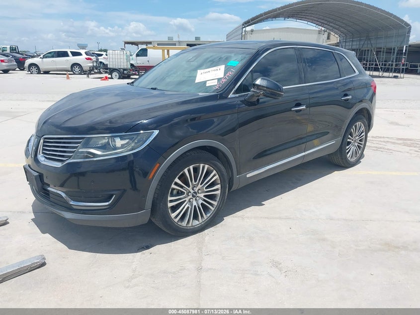 Vin: 2lmtj8lr7gbl59874, lot: 45585544, lincoln mkx reserve 20162
