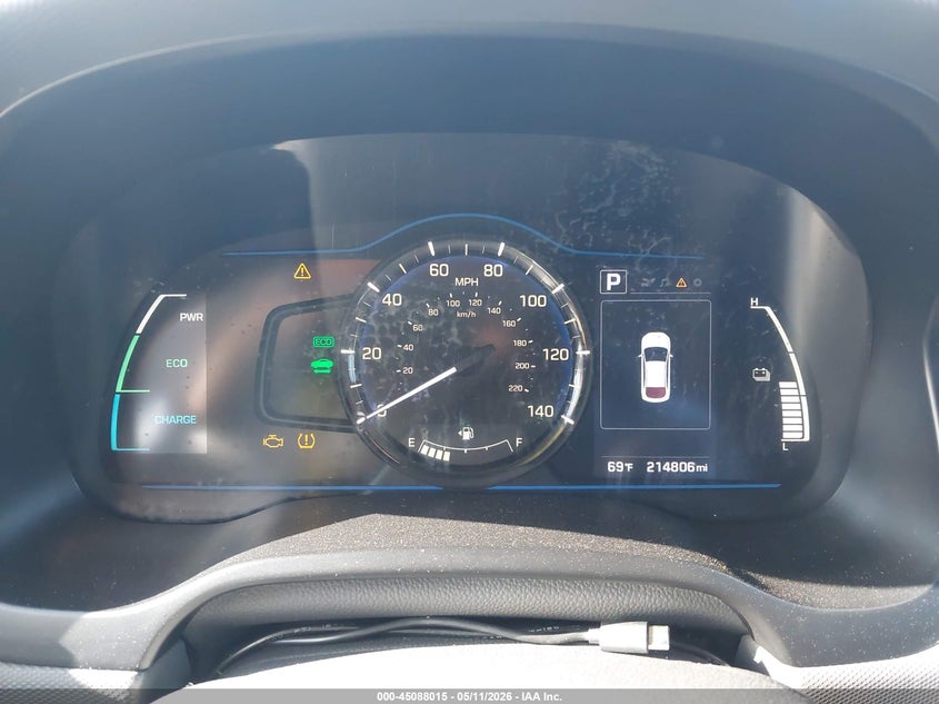2019 Hyundai Ioniq Hybrid Blue VIN: KMHC65LC4KU171615 Lot: 45088015