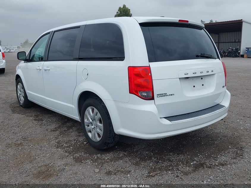 Vin: 2c4rdgbg0jr288740, lot: 45585667, dodge grand caravan se 20183