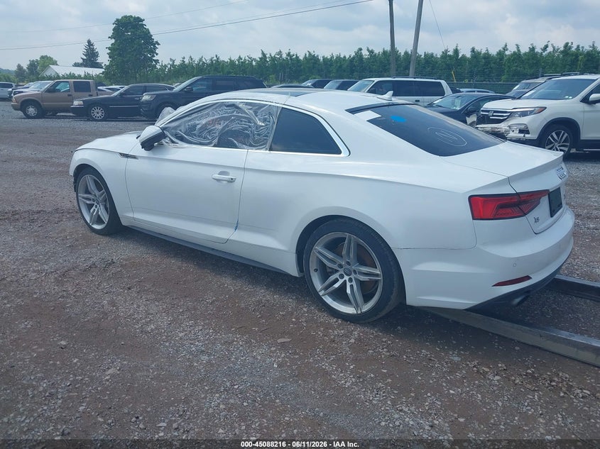 Vin: wautnaf56ja003727, lot: 45585779, audi a5 2.0t premium 20183