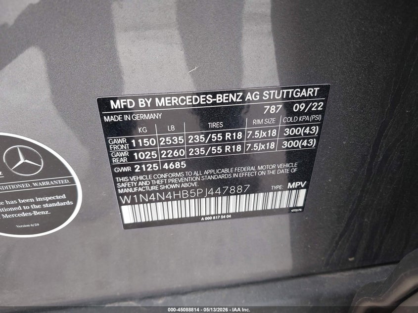 2023 Mercedes-Benz Gla 250 4Matic VIN: W1N4N4HB5PJ447887 Lot: 45088814