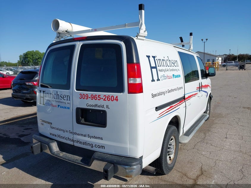 Vin: 1gcwgafg6j1905127, lot: 45586499, chevrolet express 2500 work van 20184