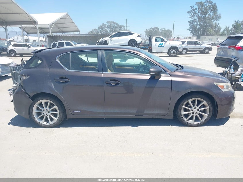 2012 Lexus Ct 1.8 Premium Red Lot 111045088948 Vin JTHKD5BH0C2109577