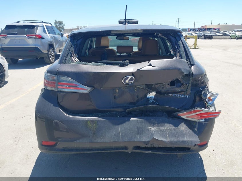 2012 Lexus Ct 1.8 Premium Red Lot 111045088948 Vin JTHKD5BH0C2109577