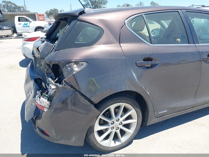 2012 Lexus Ct 1.8 Premium Red Lot 111045088948 Vin JTHKD5BH0C2109577
