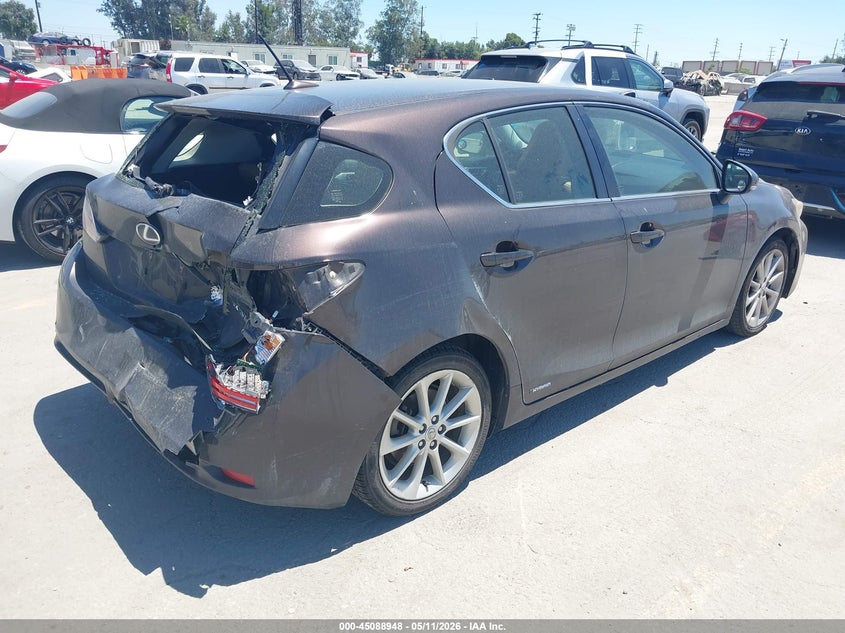 2012 Lexus Ct 1.8 Premium Red Lot 111045088948 Vin JTHKD5BH0C2109577