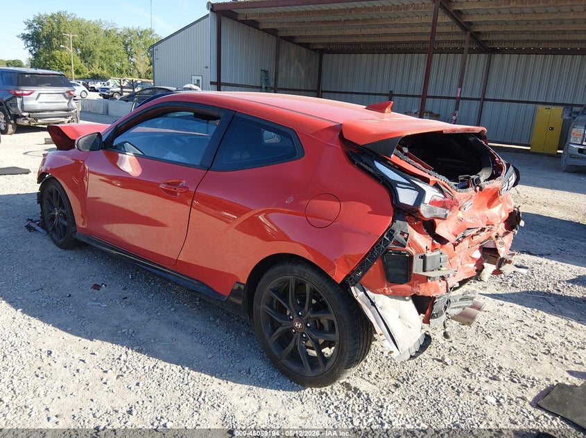 Vin: kmhth6ab1lu027354, lot: 45586757, hyundai veloster turbo r-spec 20203