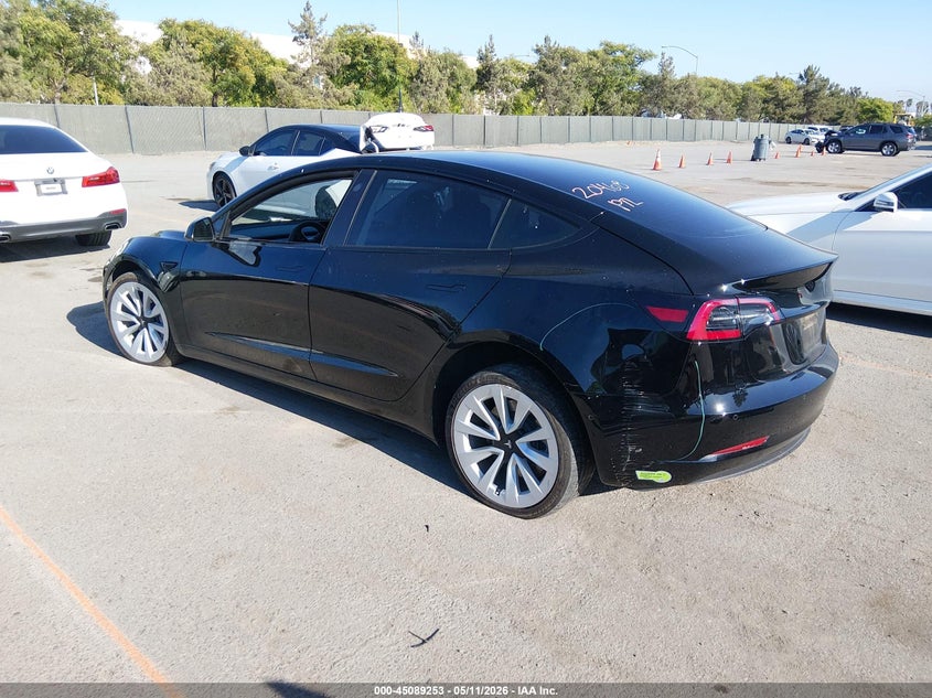 Vin: 5yj3e1ea7nf299453, lot: 45586816, tesla model 3 rear-wheel drive 20223