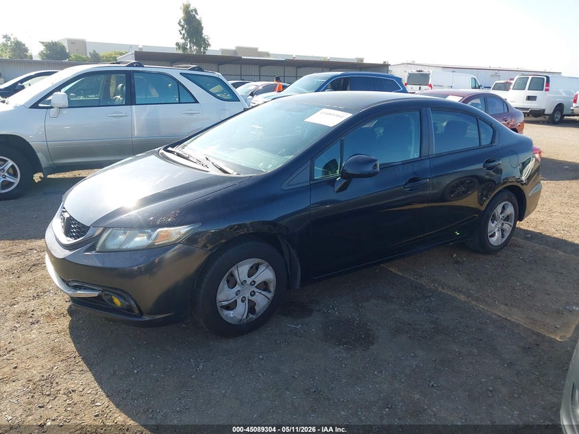 2013 Honda Civic Lx 19XFB2F5XDE208046 photo 1