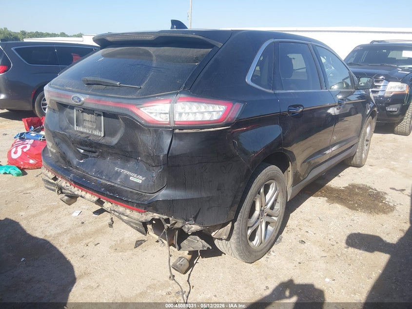 Vin: 2fmpk3k92hbb12603, lot: 45586893, ford edge titanium 20174
