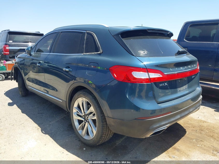 Vin: 2lmtj6lp5gbl90303, lot: 45586961, lincoln mkx reserve 20163