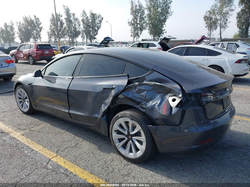 Vin: 5yj3e1eb2nf278762, lot: 45587151, tesla model 3 long range dual motor all-wheel drive 20223
