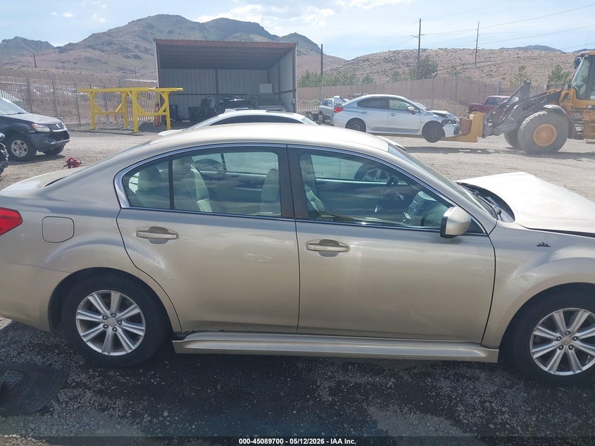 2010 Subaru LEGACY 2.5 2.5I Premium beige Lot 111045089700 Vin 4S3BMBC63A3239857