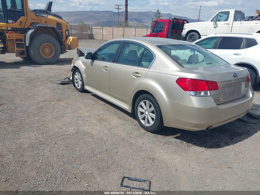 2010 Subaru LEGACY 2.5 2.5I Premium beige Lot 111045089700 Vin 4S3BMBC63A3239857