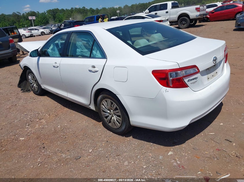 2012 TOYOTA CAMRY SEDAN 2.5L I-4 DOHC, VVT, 178HP