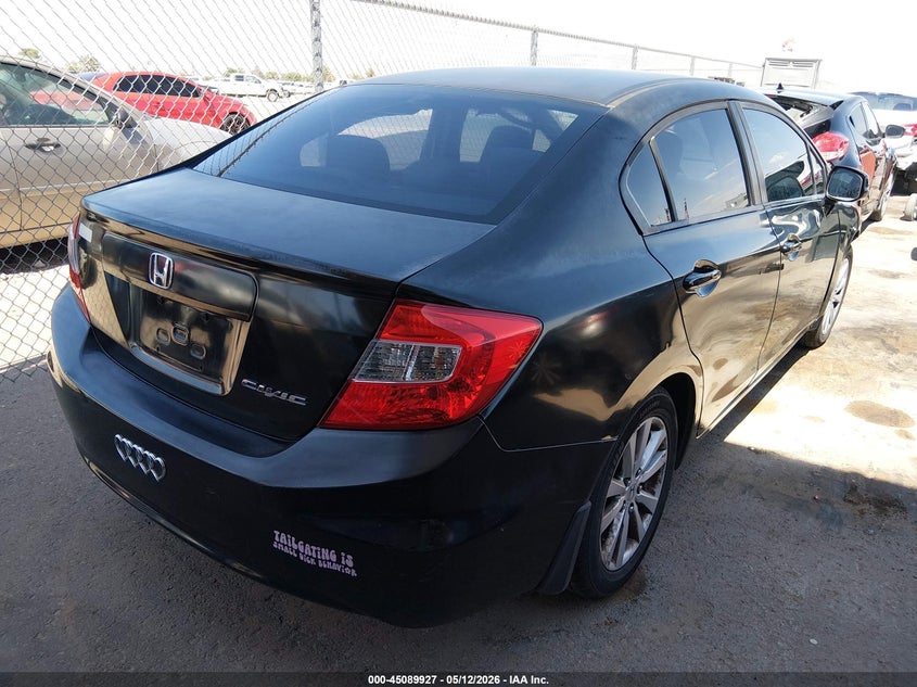2012 HONDA CIVIC auction photo 4