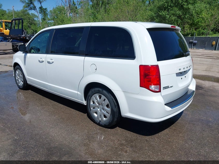 Vin: 2c4rdgbg0jr312972, lot: 45587551, dodge grand caravan se 20183