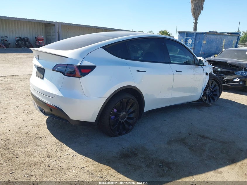 Vin: 7saygdef0nf345589, lot: 45587884, tesla model y performance dual motor all-wheel drive 20224