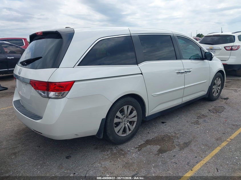 Vin: 5fnrl5h64gb137622, lot: 45588185, honda odyssey ex-l 20164