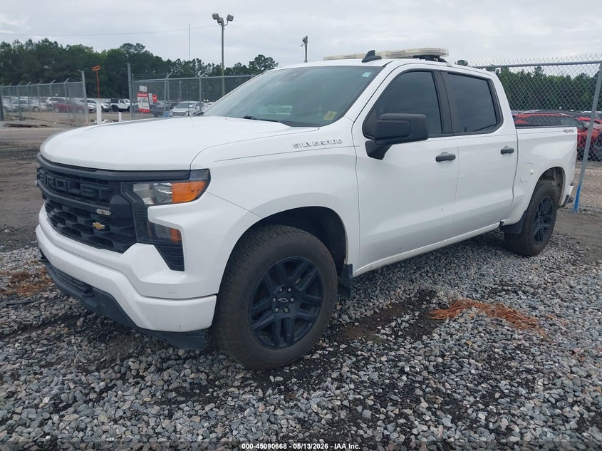 2022 Chevrolet Silverado 1500 4wd  Short Bed Custom 1GCPDBEK8NZ587995 photo 1