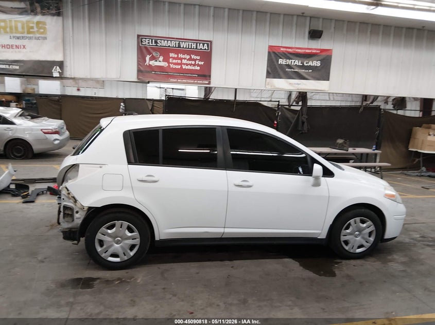 2012 Nissan Versa 1.8 1.8 S white Lot 111045090818 Vin 3N1BC1CP0CK228269