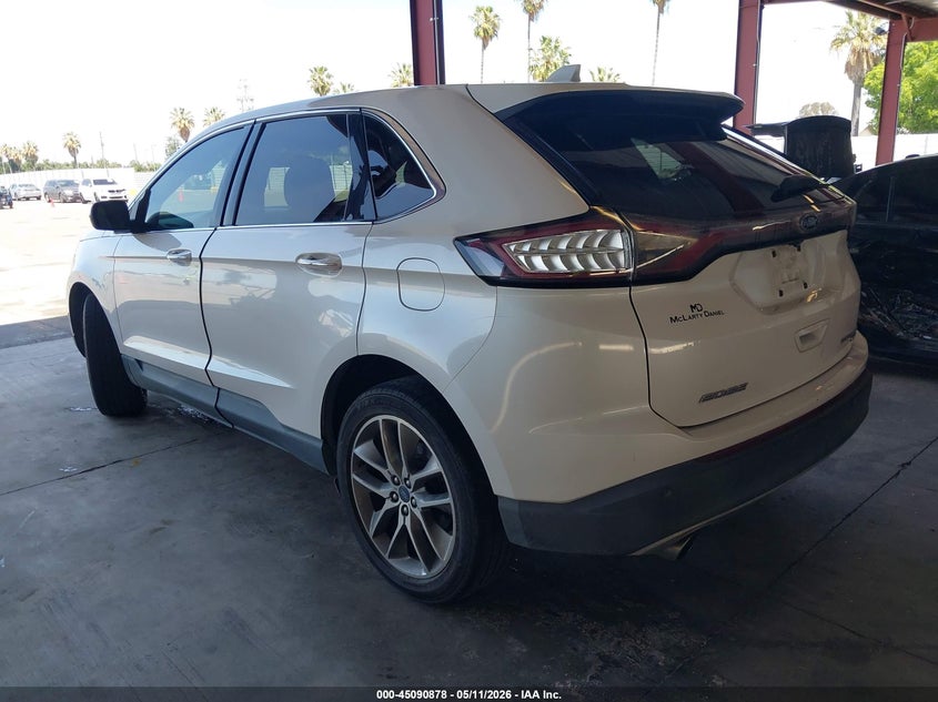 Vin: 2fmtk3k98fbb24802, lot: 45588441, ford edge titanium 20153