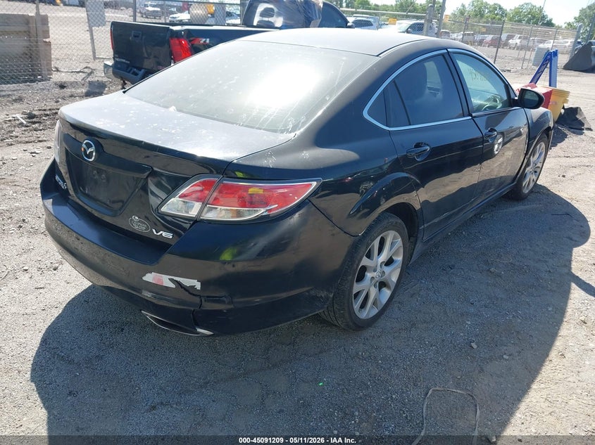 2009 Mazda 6 3.7 S Touring black Lot 111045091209 Vin 1YVHP82B495M09821