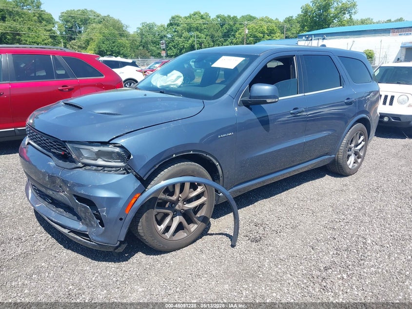 Vin: 1c4sdjct2mc518656, lot: 45588795, dodge durango r/t awd 20212