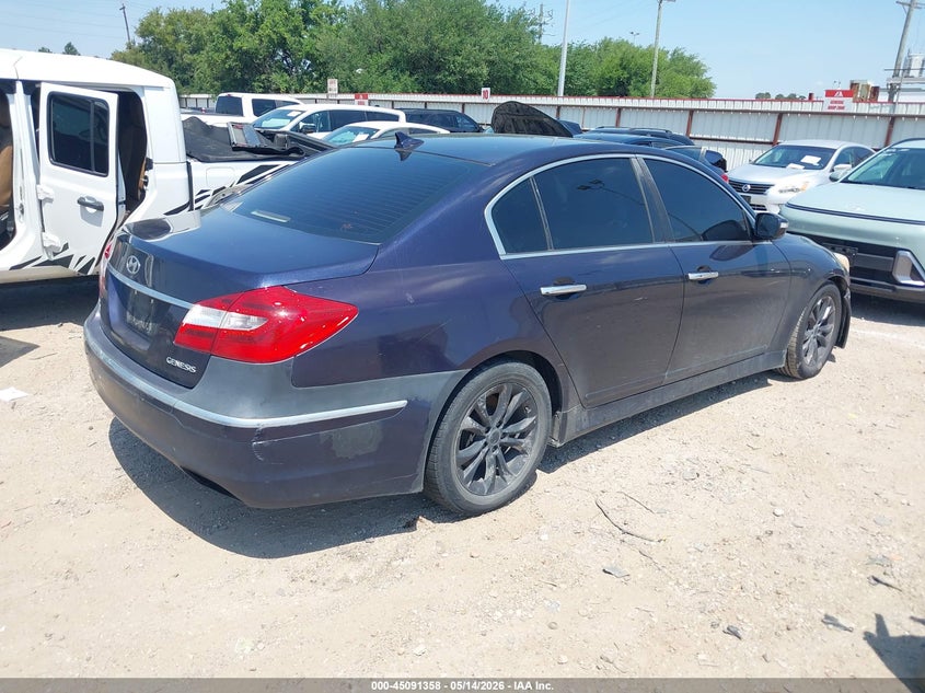 2012 Hyundai Genesis 3.8 blue Lot 111045091358 Vin KMHGC4DD3CU177340