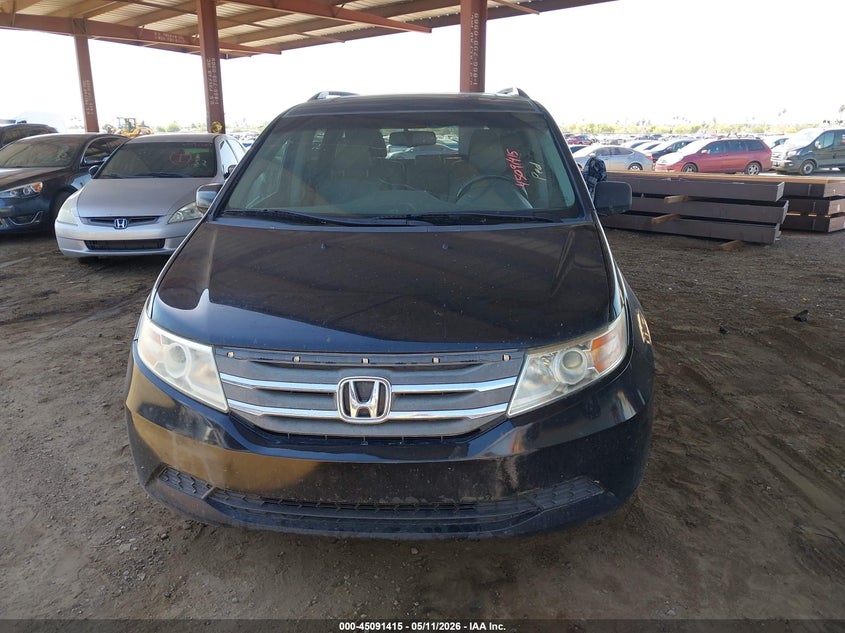 2012 Honda Odyssey 3.5 Ex-L black Lot 111045091415 Vin 5FNRL5H60CB079079