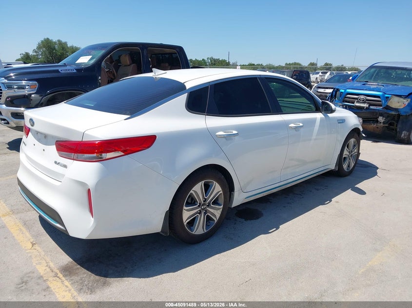 Vin: knagv4ld2h5007436, lot: 45589056, kia optima plug-in hybrid ex 20174