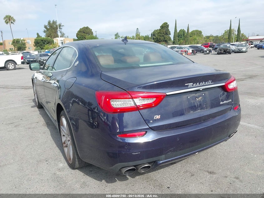 Vin: zam56rra2f1142658, lot: 45589317, maserati quattroporte s q4 20153