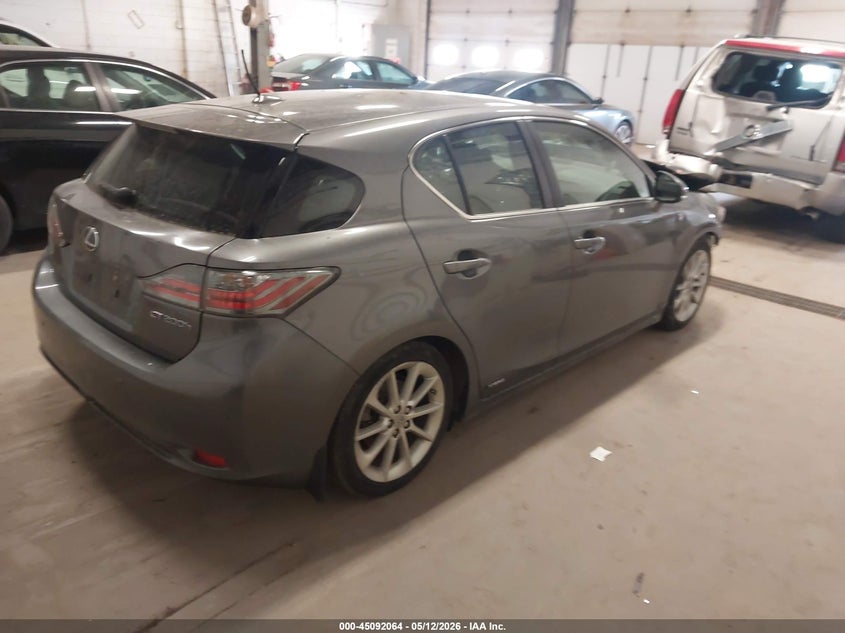 Vin: jthkd5bh2c2058874, lot: 45589631, lexus ct 200h premium 20124