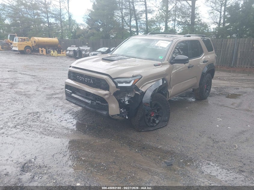 Vin: jtevb5br8s5024718, lot: 45589747, toyota 4runner hybrid trd pro 20252