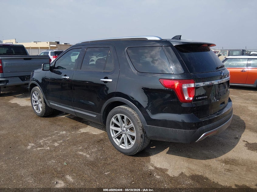 Vin: 1fm5k7f82gga62213, lot: 45589973, ford explorer limited 20163