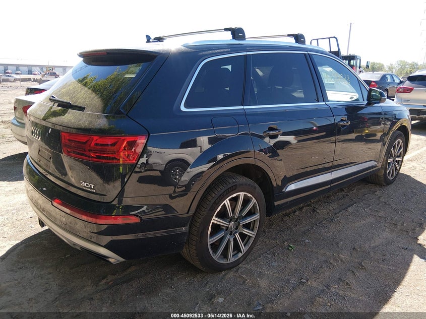 Vin: wa1laaf74hd030590, lot: 45590100, audi q7 3.0t premium 20174