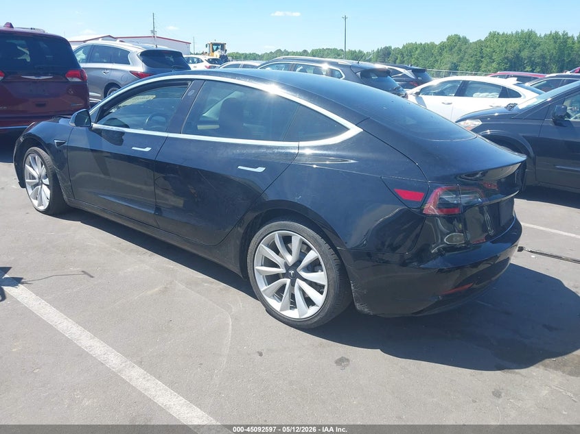 Vin: 5yj3e1eb3jf186702, lot: 45590164, tesla model 3 long range/performance 20183