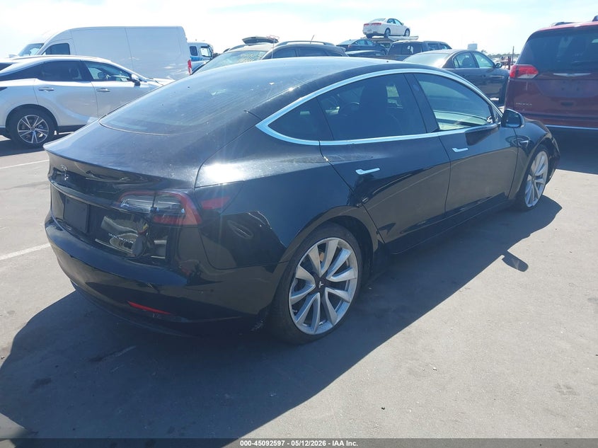 Vin: 5yj3e1eb3jf186702, lot: 45590164, tesla model 3 long range/performance 20184